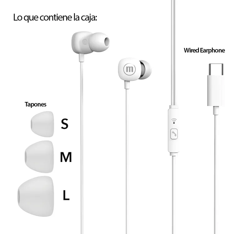 Audífonos Alámbricos C Maxell Square+ Audífonos Alámbricos C Maxell Square+